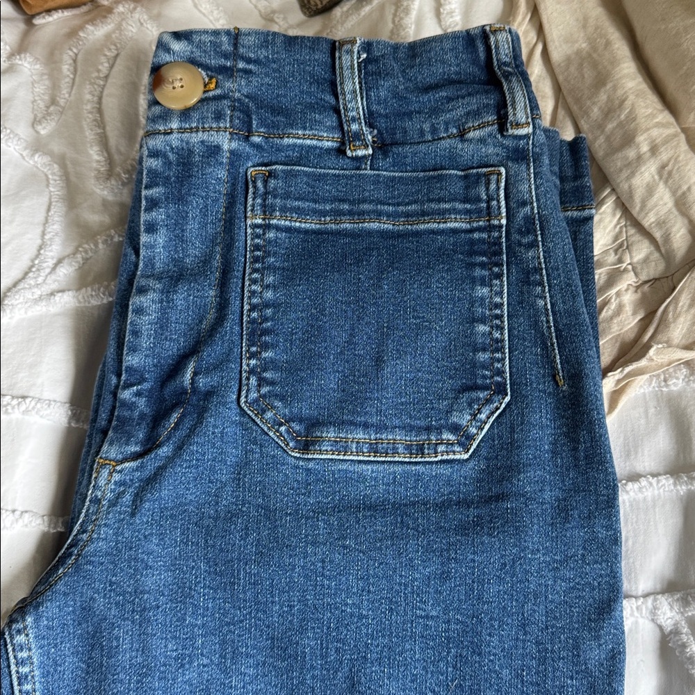 Maeve Colette Regenerative Cotton Crop Wide Leg Jeans - Picture 7 of 7